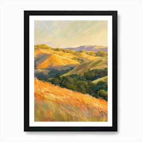 Sunset In The Hills 2 Art Print