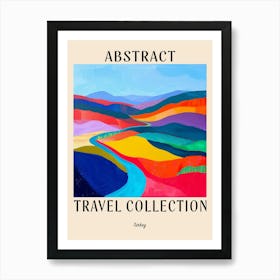 Abstract Travel Collection Poster Turkey 1 Art Print