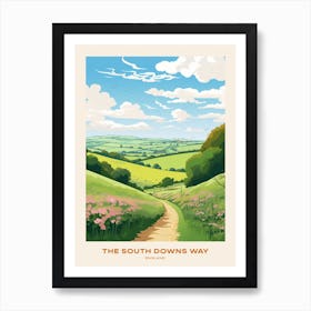 The South Downs Way England Hike Poster Art Print