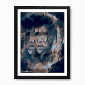 Portrait Elvis Presley Art Print