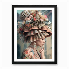 Victorian Hat Art Print