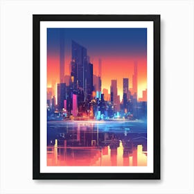 Futuristic Cityscape Art Print