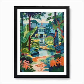 Nong Nooch Tropical Gardens, Thailand, Painting 4 Art Print