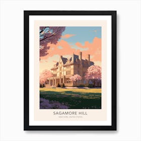 Sagamore Hill New York United States Travel Poster Art Print