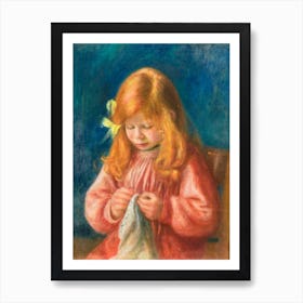 Jean Renoir Sewing (1899–1900), Pierre Auguste Renoir Art Print