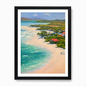 Half Moon Bay Antigua Monet Style Art Print