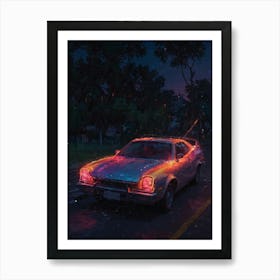 Car On The Road Art Print