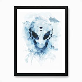 Alien Head 2 Art Print