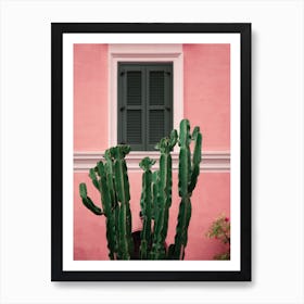 Cactus In Pink Art Print