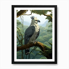 Wings of Power: Harpy Eagle Wall Decor Art Print