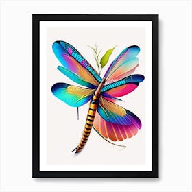 Wandering Glider Dragonfly Tattoo 1 Art Print