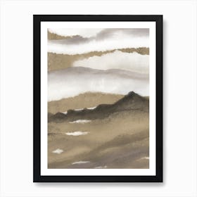 Lands and Clouds Art Print