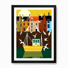 Flock of Seagulls Art Print