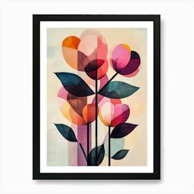 Abstract Flowers 13 Art Print