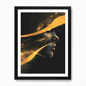 Gold Face 16 Poster