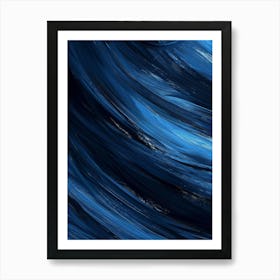 Abstract Blue Wave 2 Art Print