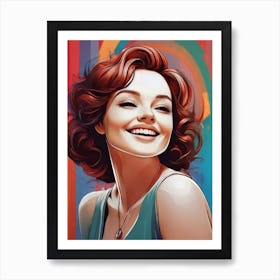 Girl With Red Hair Art Print