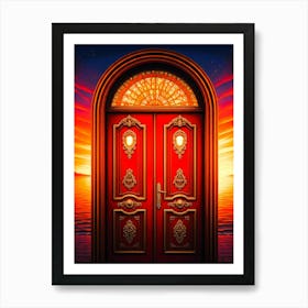 Red Door 1 1 Art Print