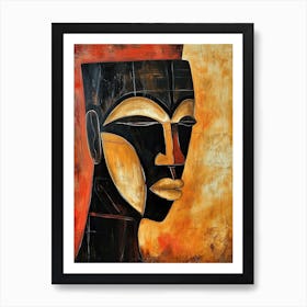 African Tribe Art 56 Art Print