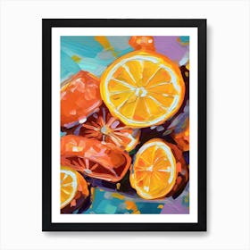 Oranges Oil Painting 2 Art Print