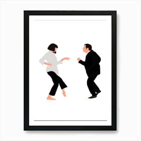 Man And Woman Dancing 4 Art Print