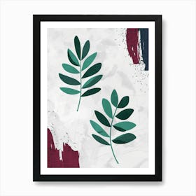 Abstract Of Leaves Art Print