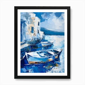 Boats In The Harbor 1 Art Print