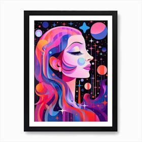 Cosmic Imagery Geometric Abstract 8 Art Print