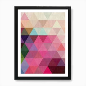 Harmonious composition of triangles 8 Art Print