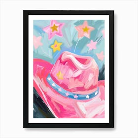 Howdy Cowboy hat Art Print