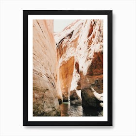 Water Stained Canyon Walls Art Print