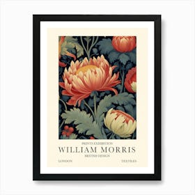 William Morris London Exhibition Poster Botanical Flower Art Print