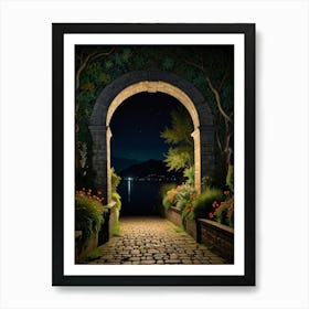 Night In The Garden Art Print