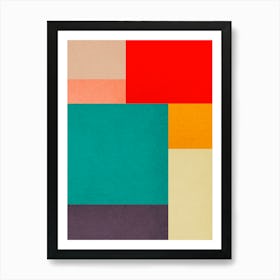 Geometric and colorful 15 Art Print