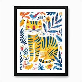 Tiger In The Jungle 52 Art Print