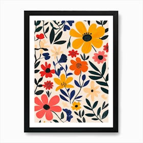 Floral Pattern 7 Art Print