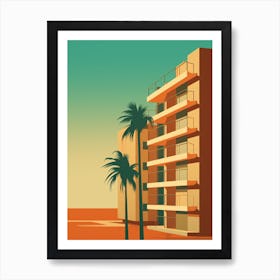 Long Beach California Abstract Orange Hues 2 Art Print