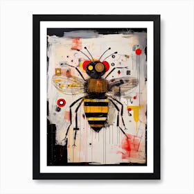 Bee Bot Dreams Art Print