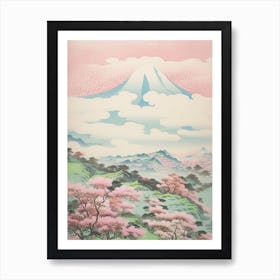 Mount Akagi In Gunma Japanese Landscape 2 Art Print