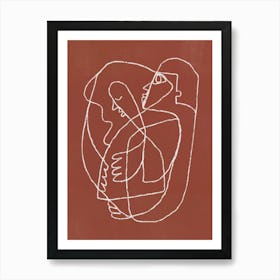 Woman And A Man Art Print