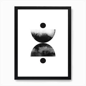 Abstract Circles One Art Print