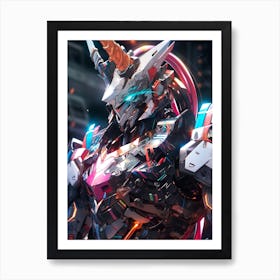 Gundam Unicorn Art Print