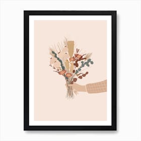 Autumnal Flowers Art Print