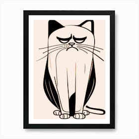 Grumpy Cat Art Print