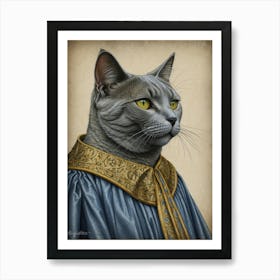 King Cat 3 Art Print