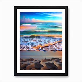 Sunset At The Beach 10 Art Print