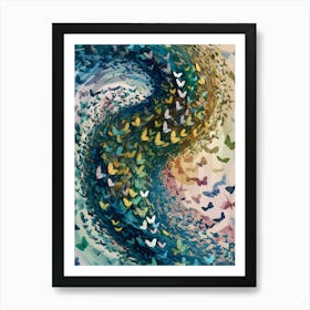 Butterflies In The Wind Art Print