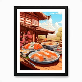 Japanese Food 7 Art Print