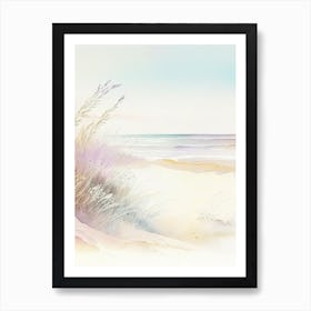 Beach Waterscape Gouache 2 Art Print