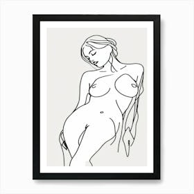 Nude Square Art Print
